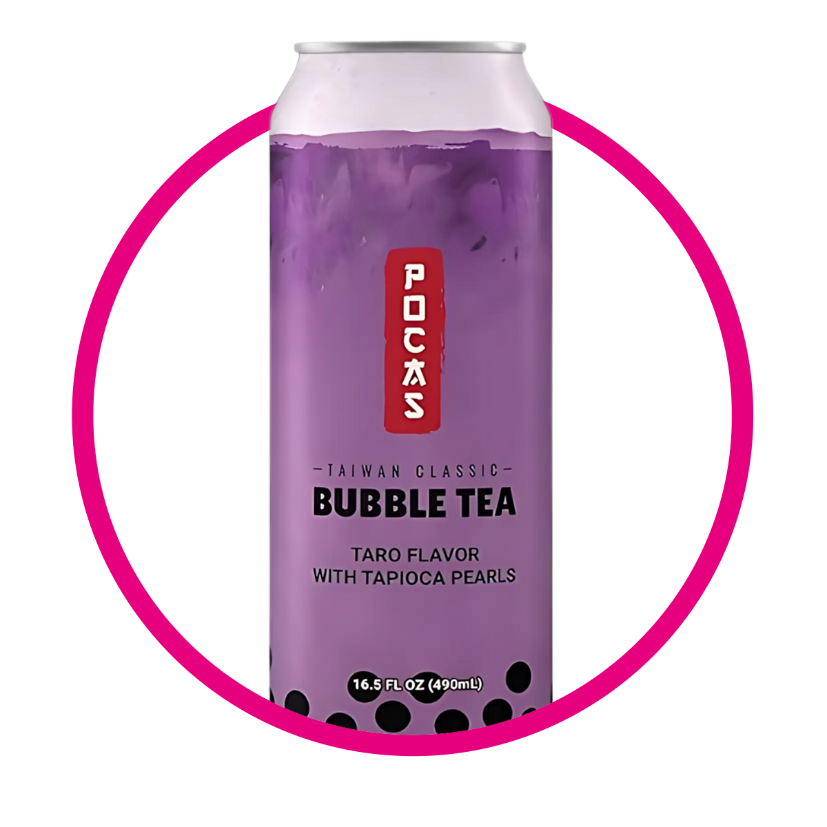 POCAS BUBBLE TEA TARO JUICE LATA 490ML