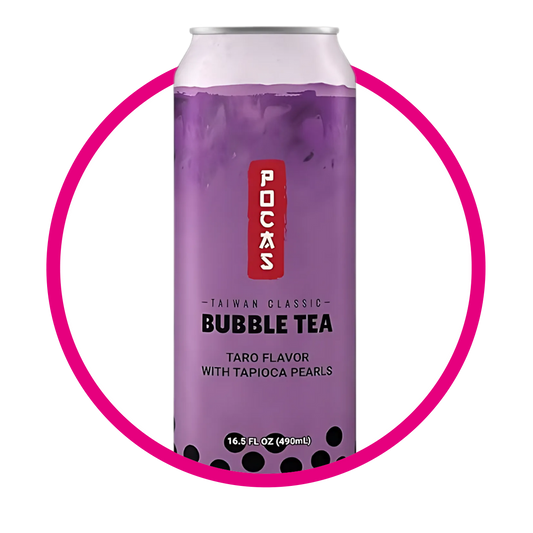 POCAS BUBBLE TEA TARO JUICE LATA 490ML
