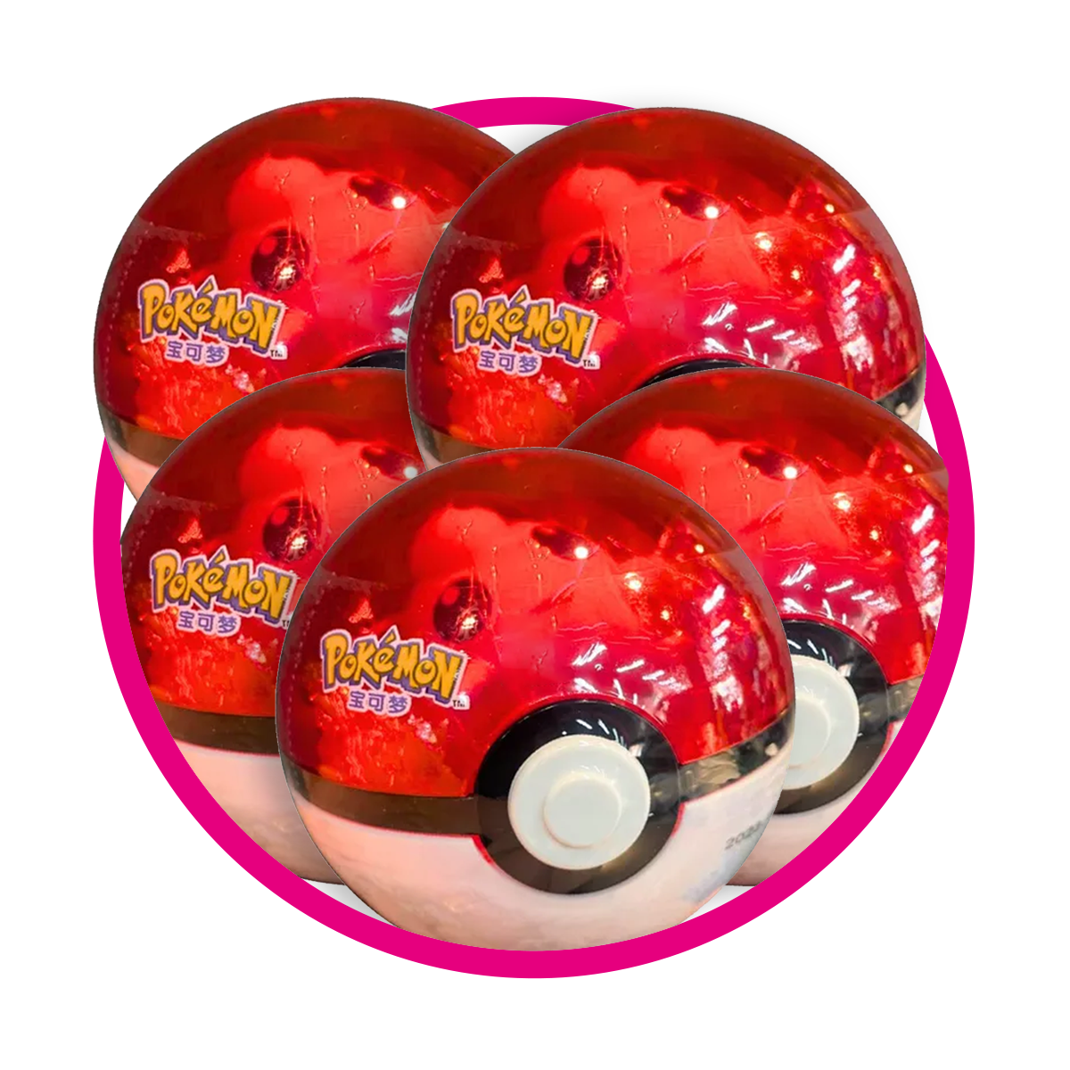 POKEMON POKEBALL COLLECTIONABLE 5 PIEZAS Bundle