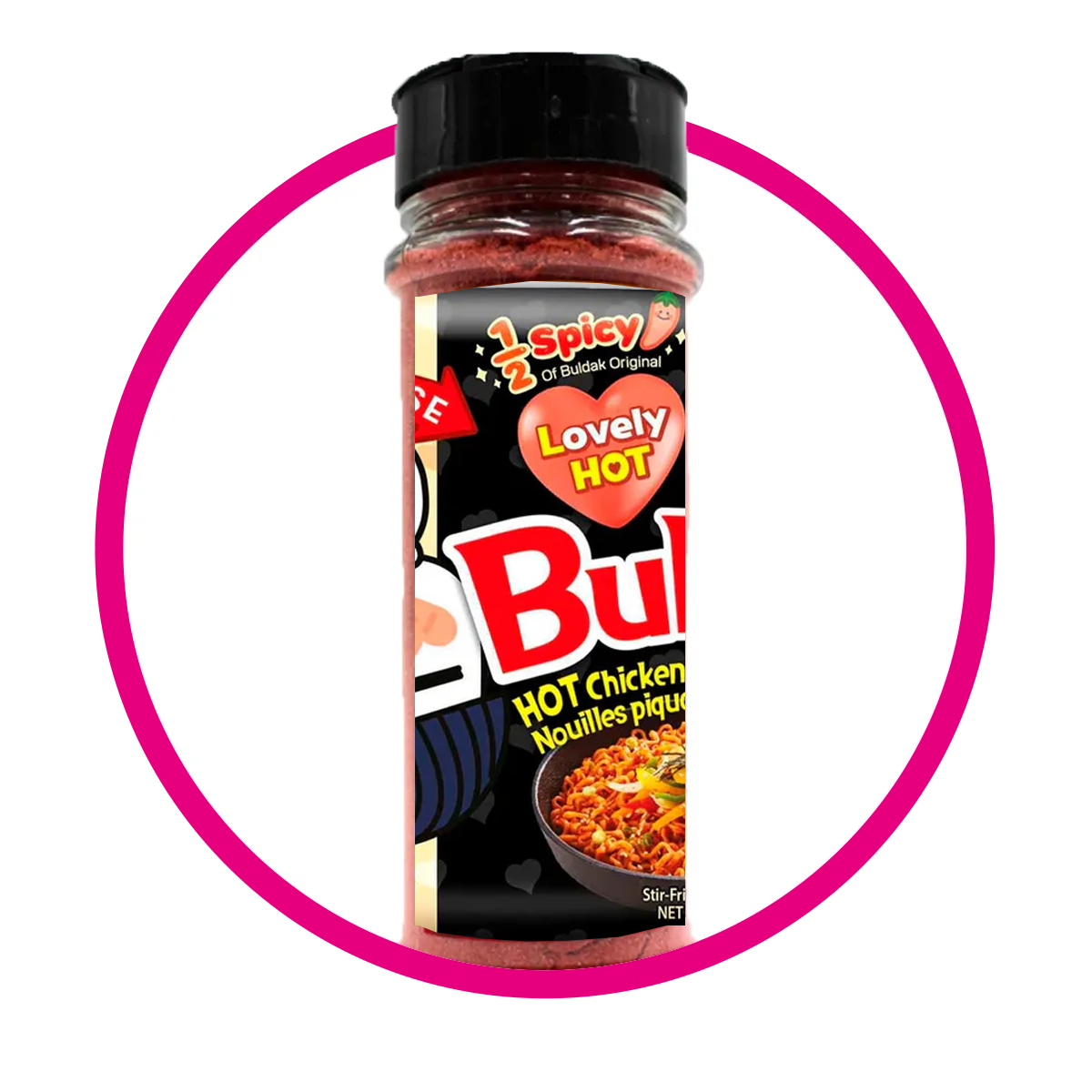 POLVO BULDAK 1/2 PICANTE SNACKS BOTE 100 GR $%M
