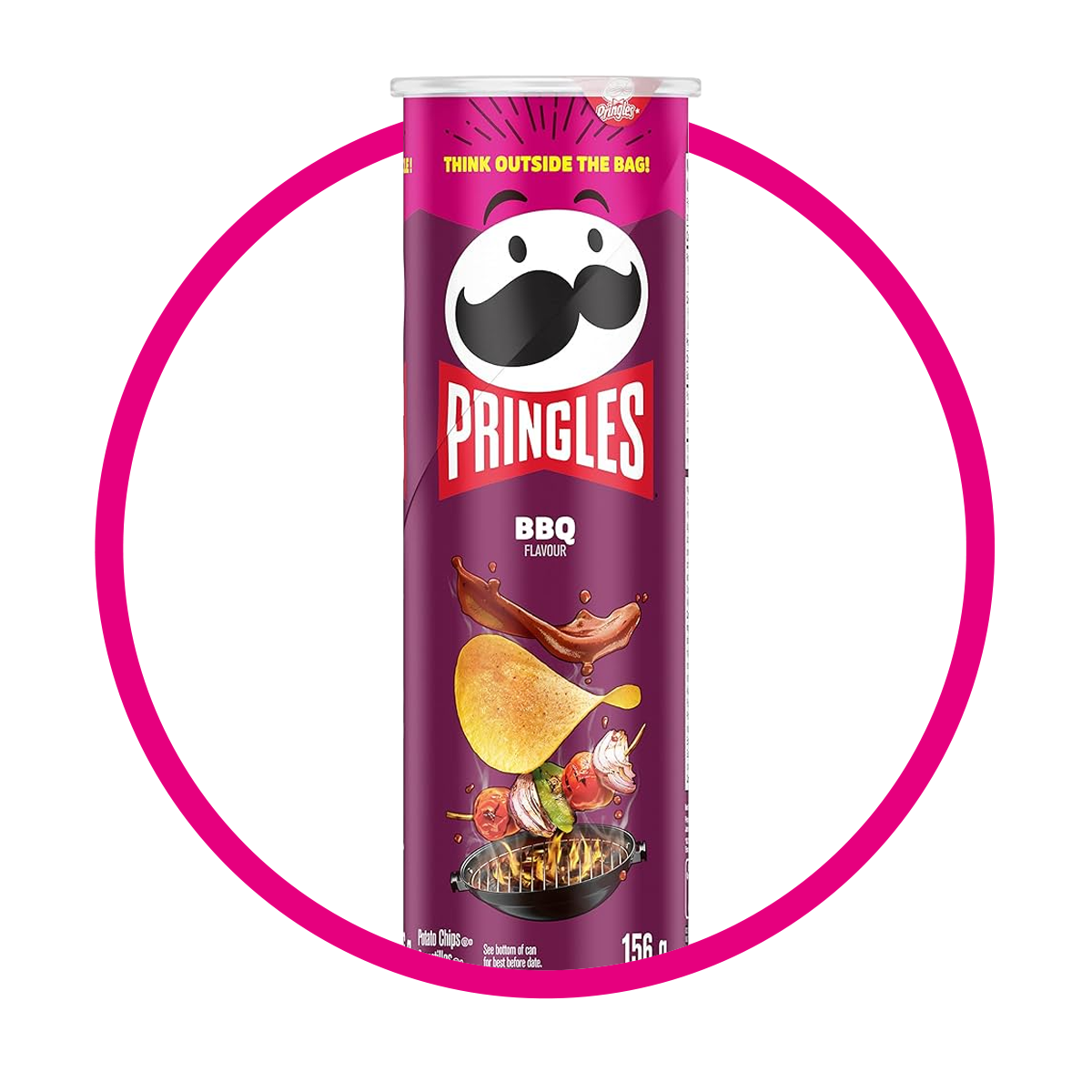 PRINGLES BBQ SNACKS LATA 158GR $%M