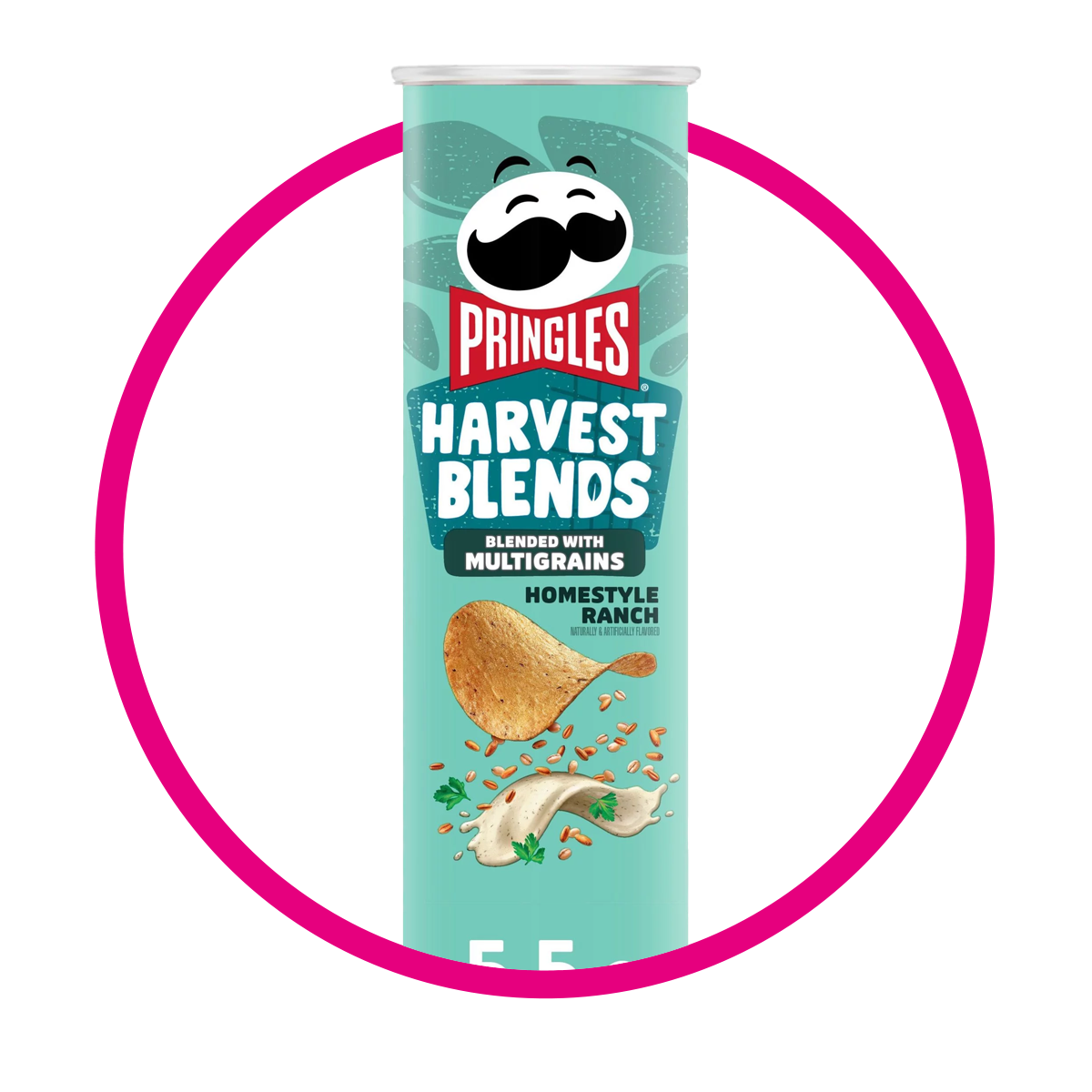PRINGLES HARVEST BLENDS MULTIGRAINS RANCH SNACKS LATA 158G