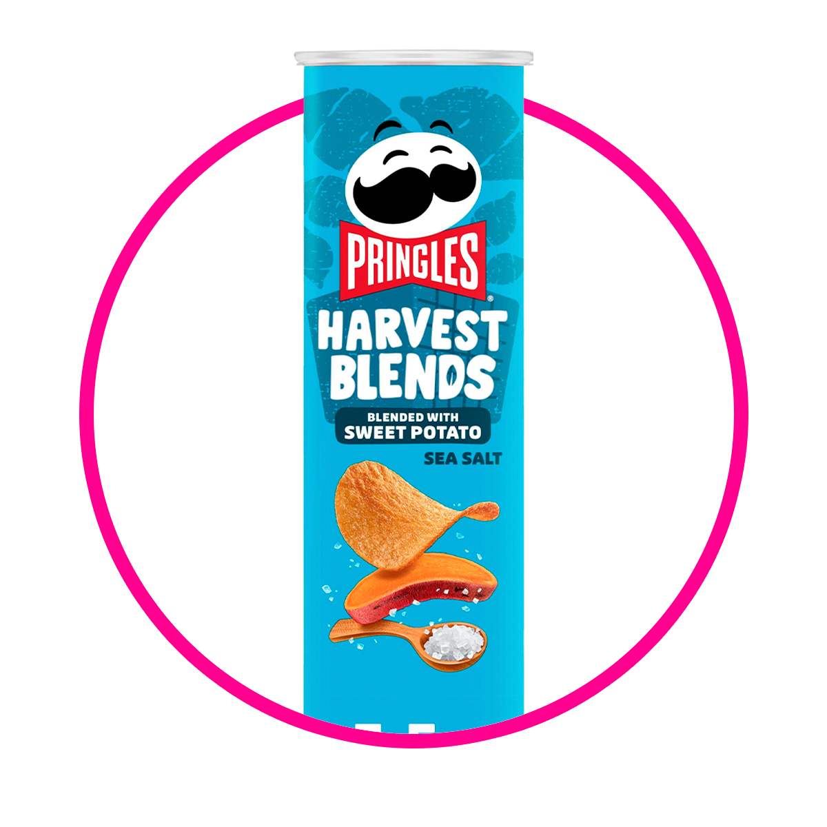 PRINGLES HARVEST BLENDS POTATO SEA SALT SNACKS LATA 158G