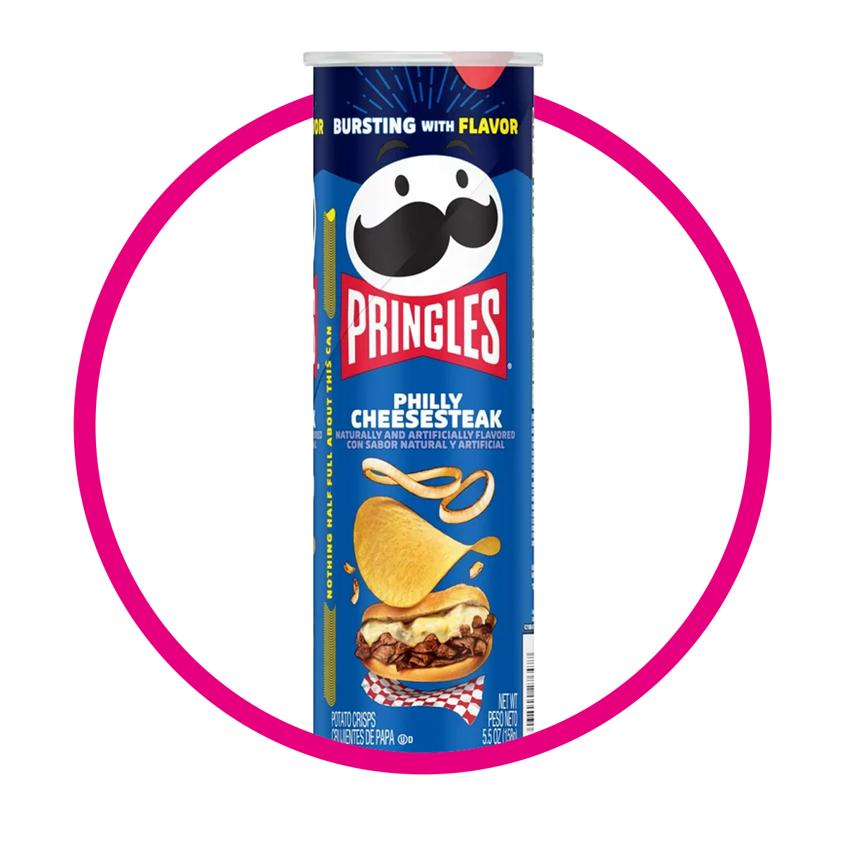PRINGLES PHILLY CHEESESTEAK SNACKS LATA 158G