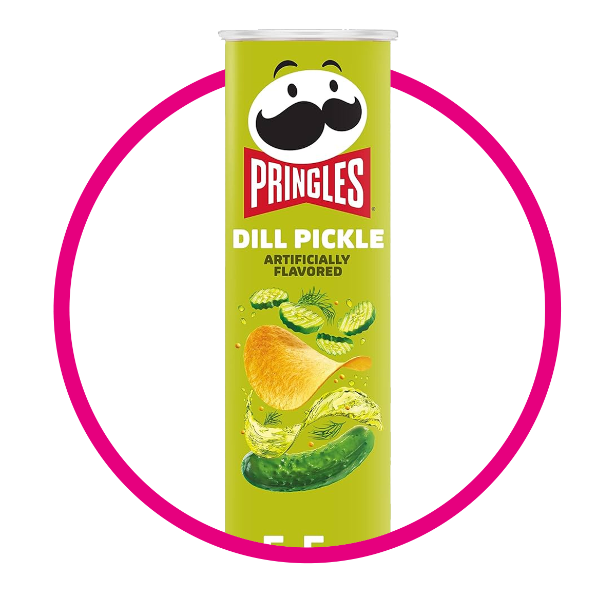 PRINGLES DILL PICKLE SNACKS LATA 158GR $%M