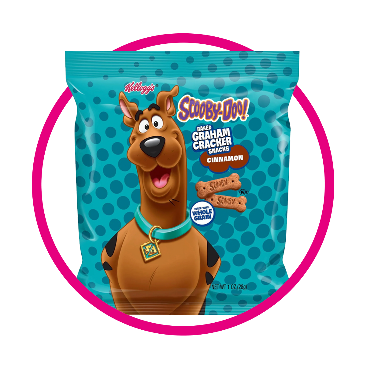 KELLOGS SCOOBY CINNAMON COOKIE BOLSA 28G
