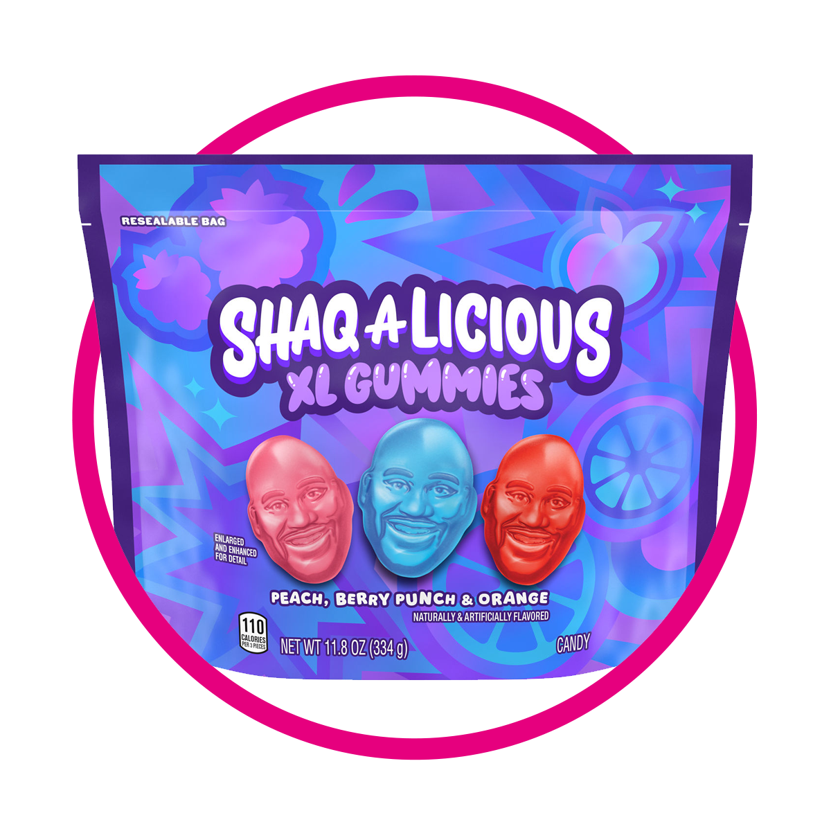 SHAQALICIOUS XL GUMMY BOLSA 344GR