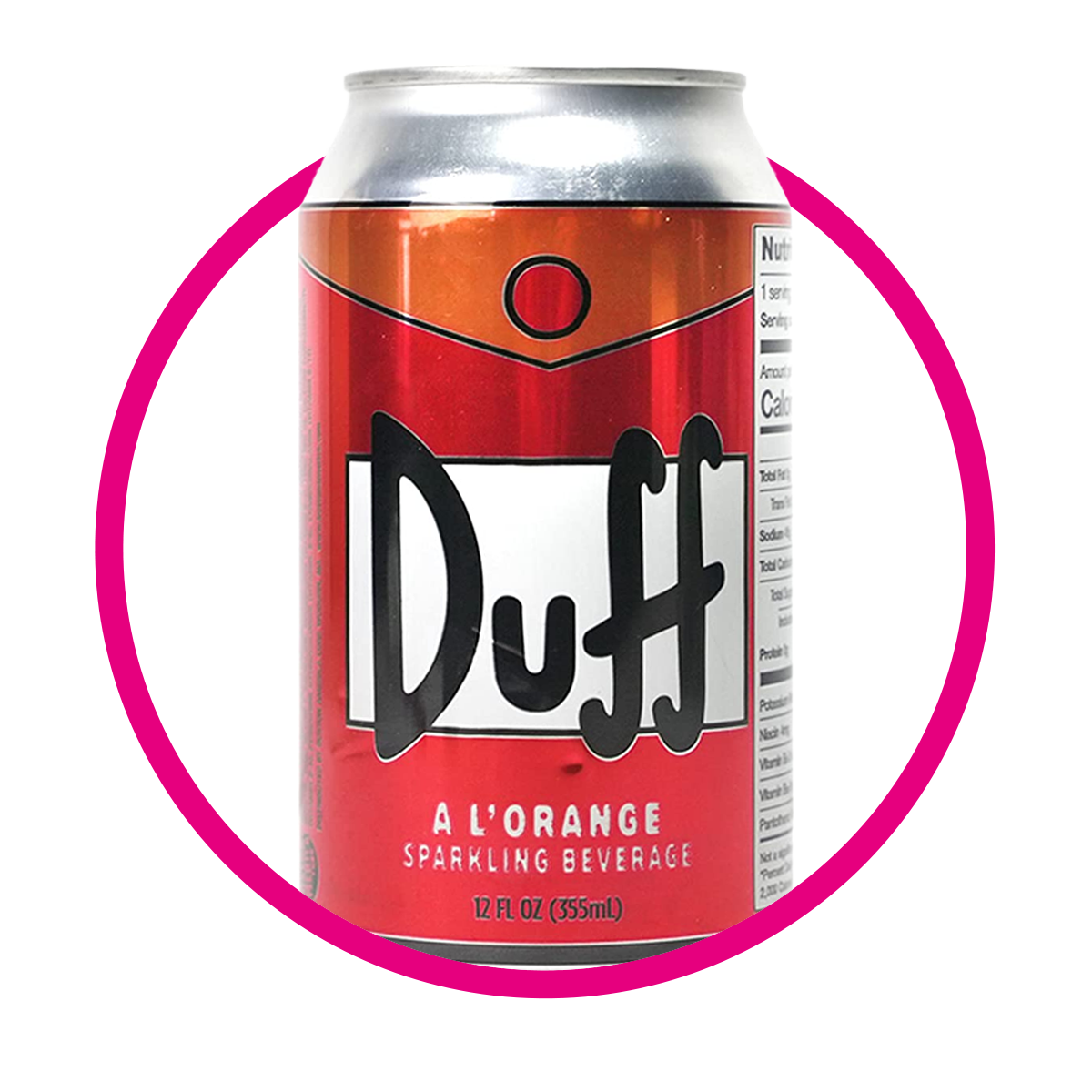 SIMPSONS DUFF ORANGE SODA LATA 355ML$ %