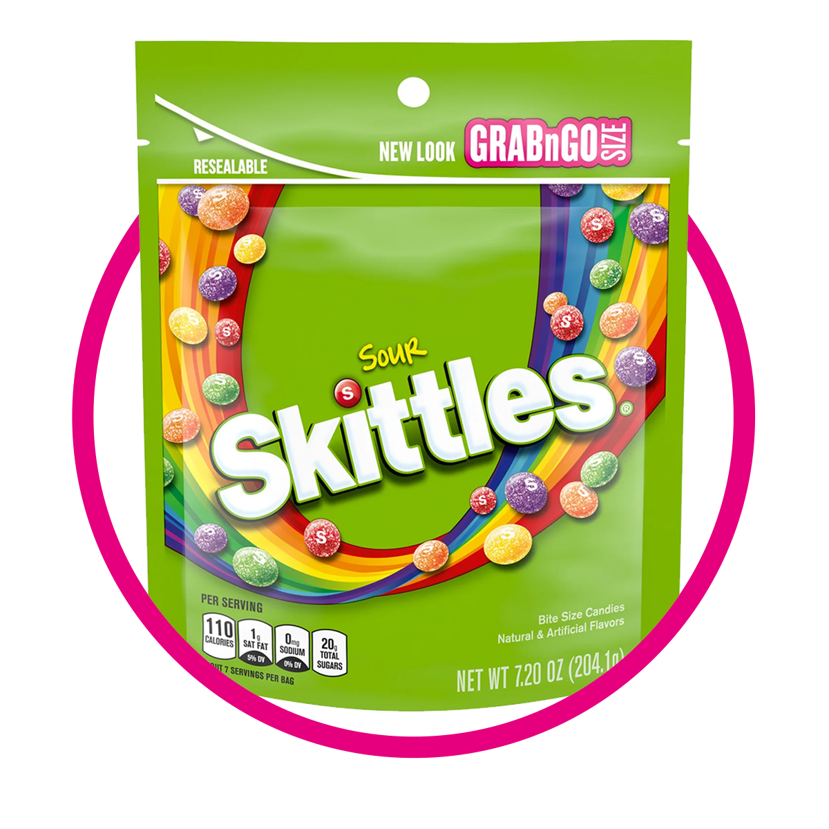 SKITTLES SOUR HARD CANDY BOLSA 204.1GR