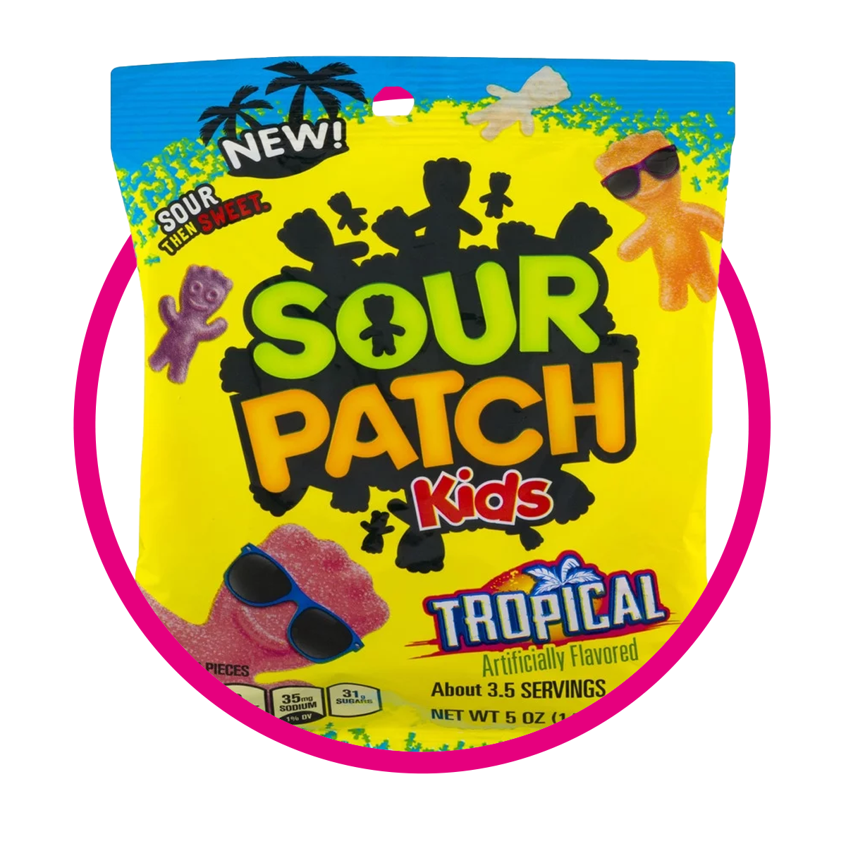 SOUR PATCH KIDS TROPICAL GUMMY BOLSA 102GR