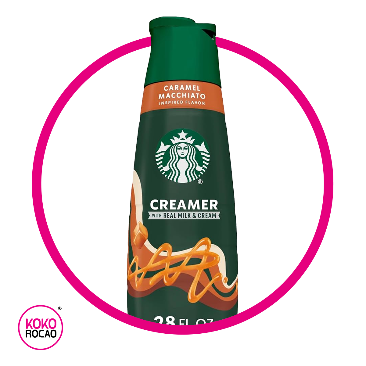 STARBUCKS CREAMER CARAMEL MACCHIATO ORIGINAL BOTELLA 828 ML$