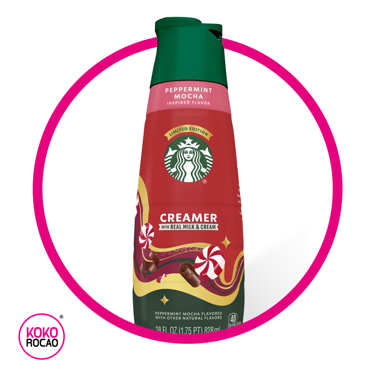 STARBUCKS CREAMER PEPERMINT MOCHA BOTELLA 828ML&