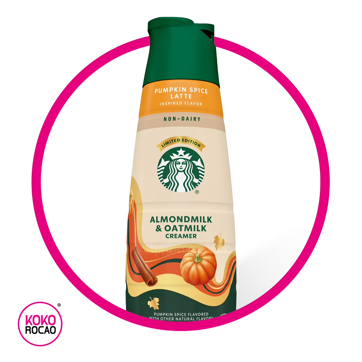 STARBUCKS CREAMER PUMPKIN SPICE LATTE ALMOND MILK OATMILK BOTELLA 828 ML$