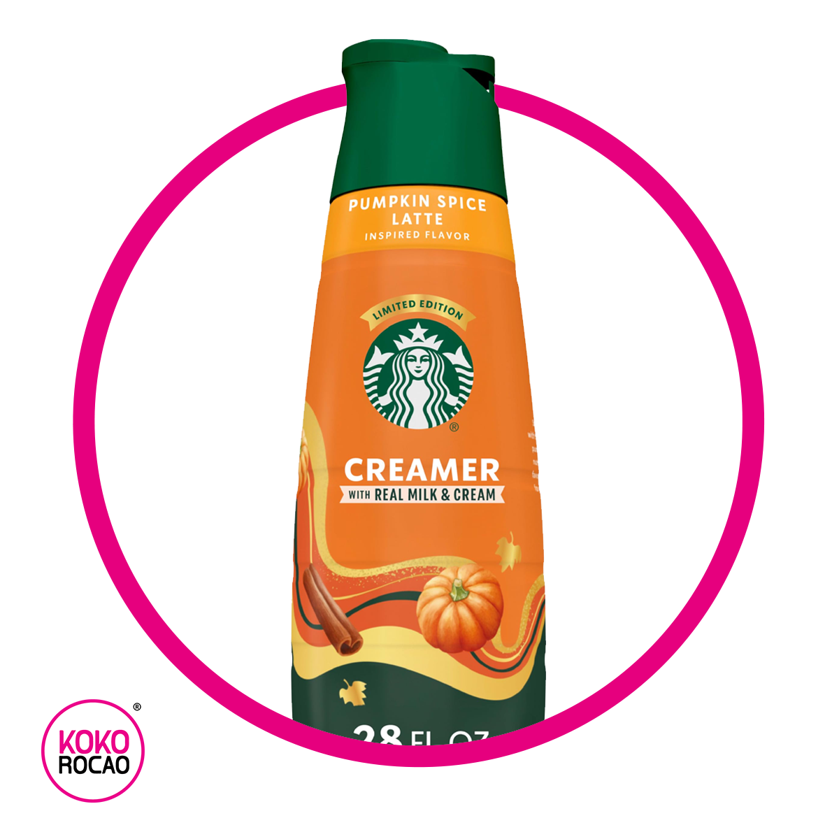 STARBUCKS CREAMER PUMPKIN SPICE LATTE BOTELLA 828ML&