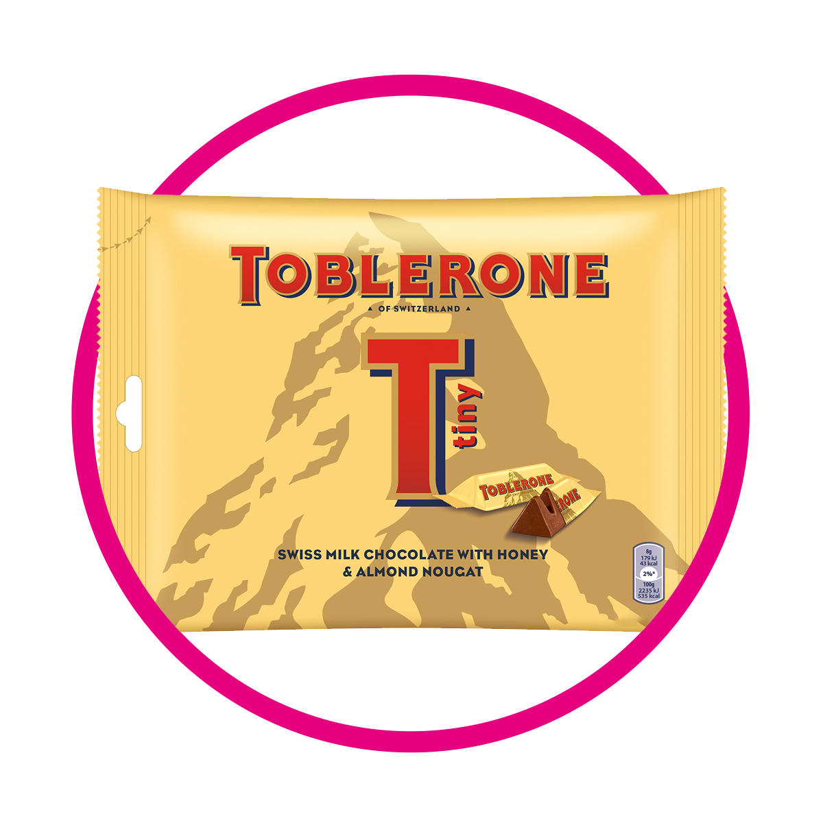 TOBLERONE TINY MILK CHOCOLATE BOLSA 280GR&