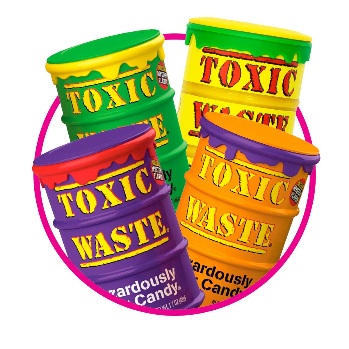 TOXIC WASTE ORIGINAL HARD CANDY BOTE 48G