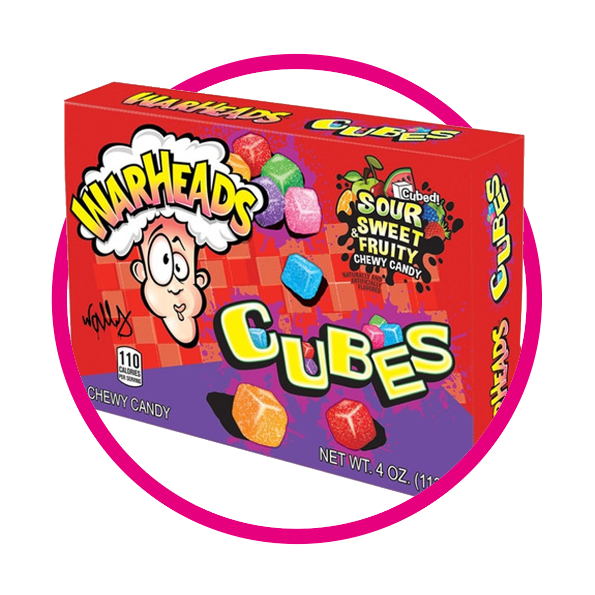 WARHEADS CUBES GUMMY CAJA 113GR
