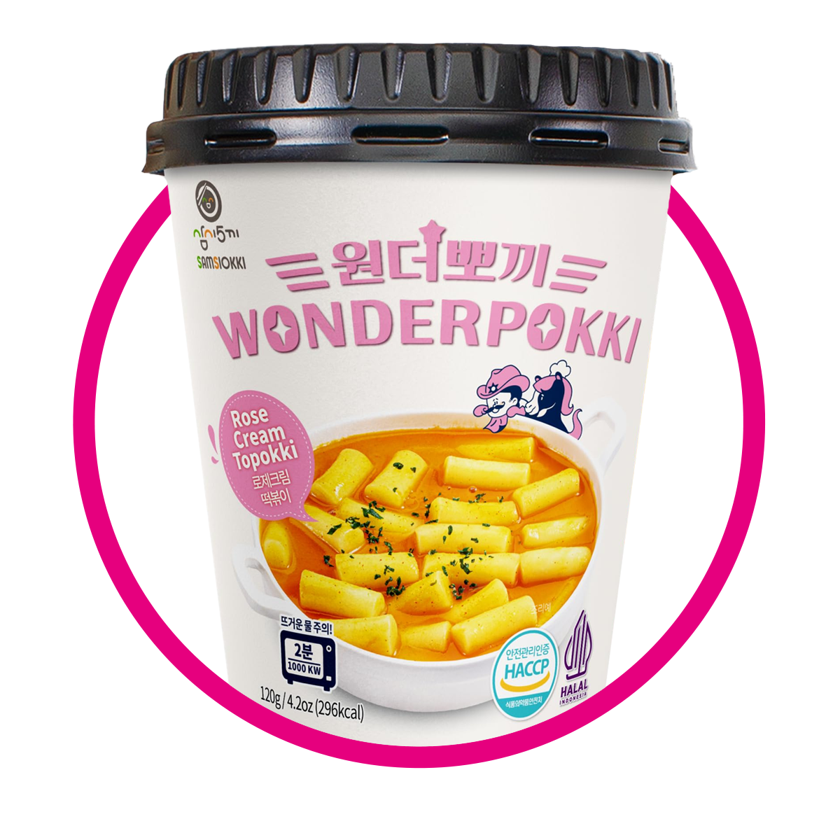 WONDERPOKKI ROSE CREAM TOPOKKI 120G