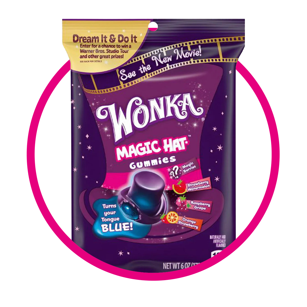 WONKA MAGIC HAT GUMMY BOLSA 170GR