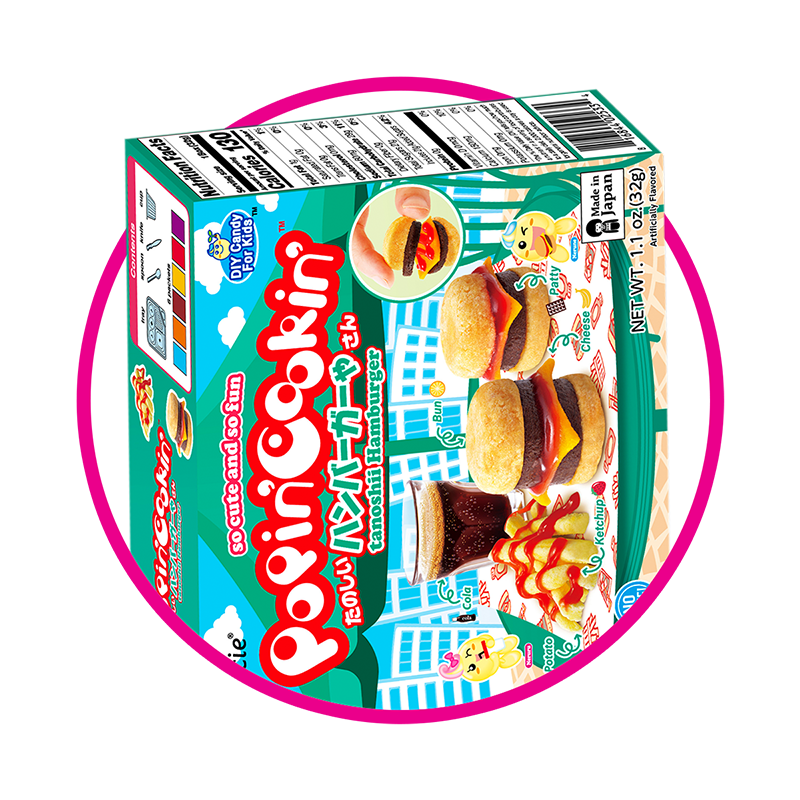 KRAICE POPIN COOKIN HAMBURGUESA GUMMY CAJA 32G