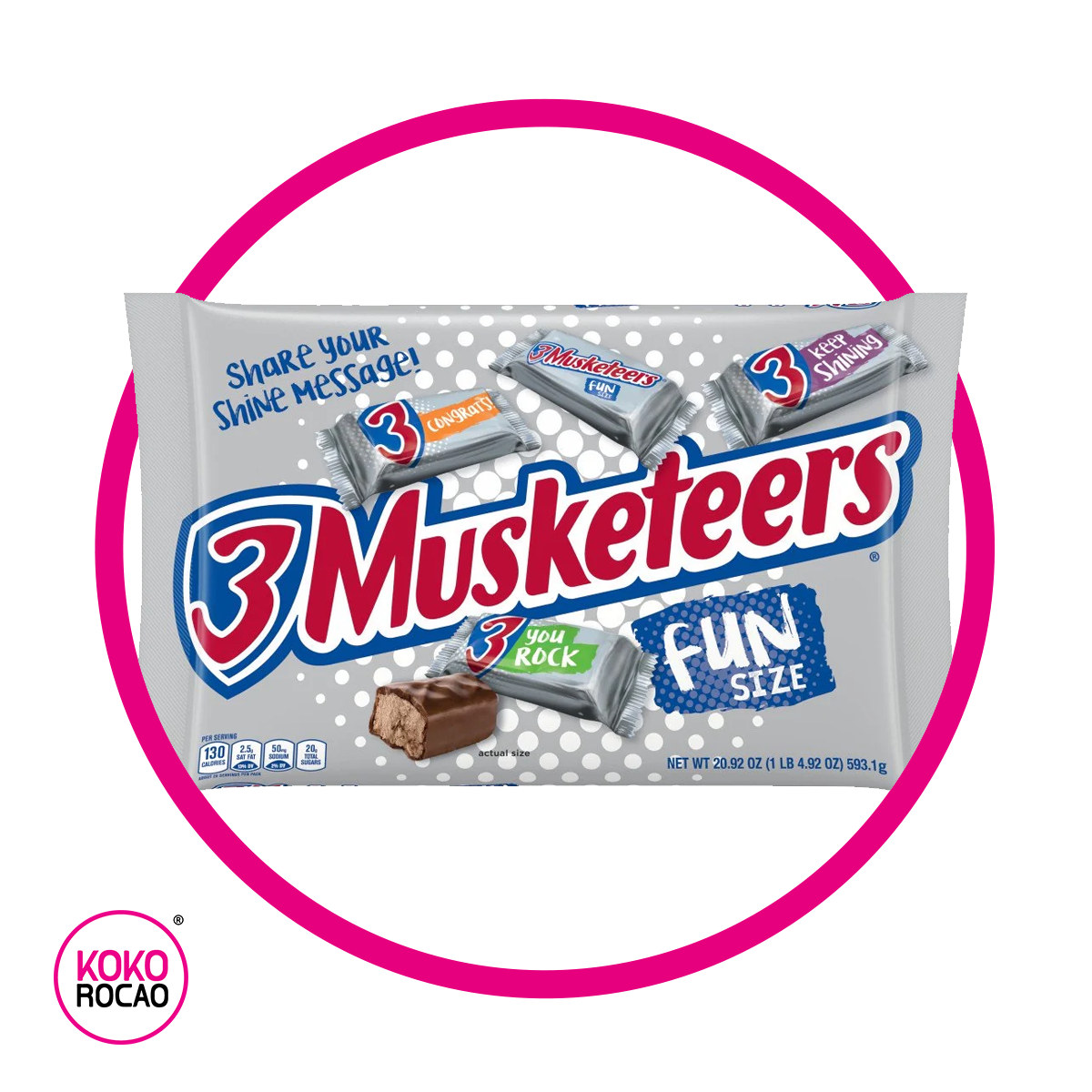 3 MUSKEETERS CHOCOLATE BOLSA 279.1 GR