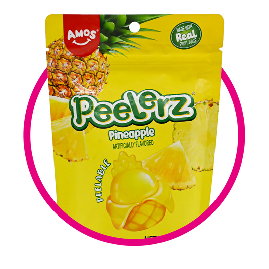 AMOS PEELERZ PINEAPPLE GUMMY BOLSA 170GR&
