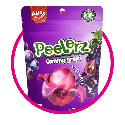 AMOS PEELERZ GRAPE GUMMY BOLSA 170GR $%M