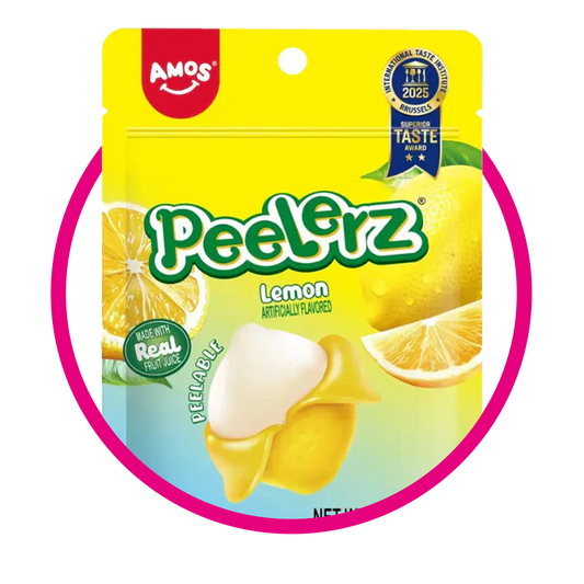 AMOS PEELERZ LEMON GUMMY BOLSA 170GR $%M