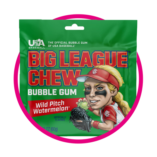 BIG LEAGUE CHWE BUBBLE GUM WILD PITCH WATERMELON 60G