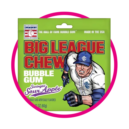 BIG LEAGUE SOUR MANZANA BOLSA 60G