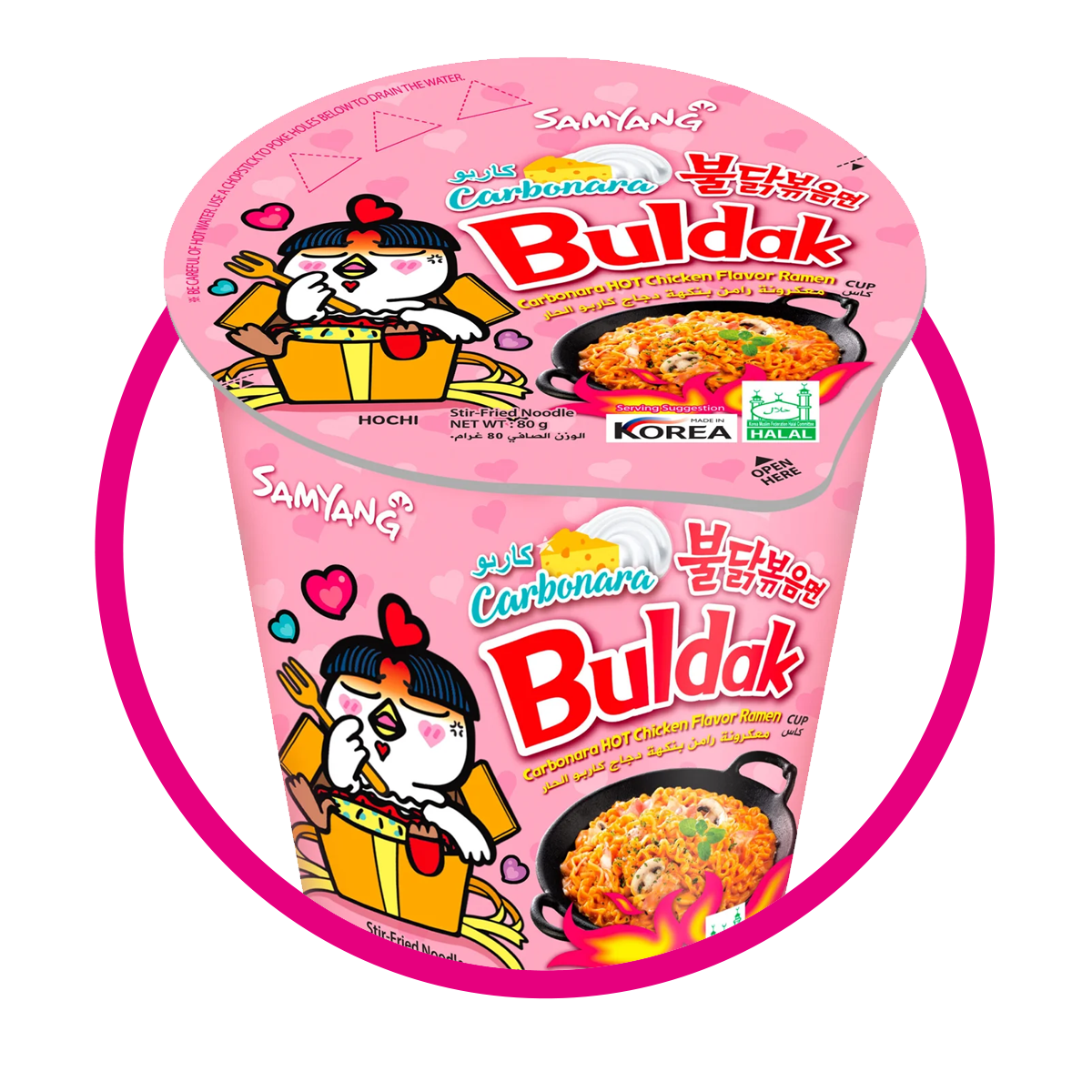 SAMYANG BULDAK CARBONARA CREAM CUP PASTE BOTE 80GR