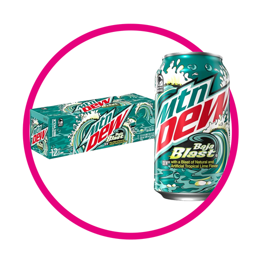 CAJA DE MTN DEW BAJA BLAST  12 LATAS