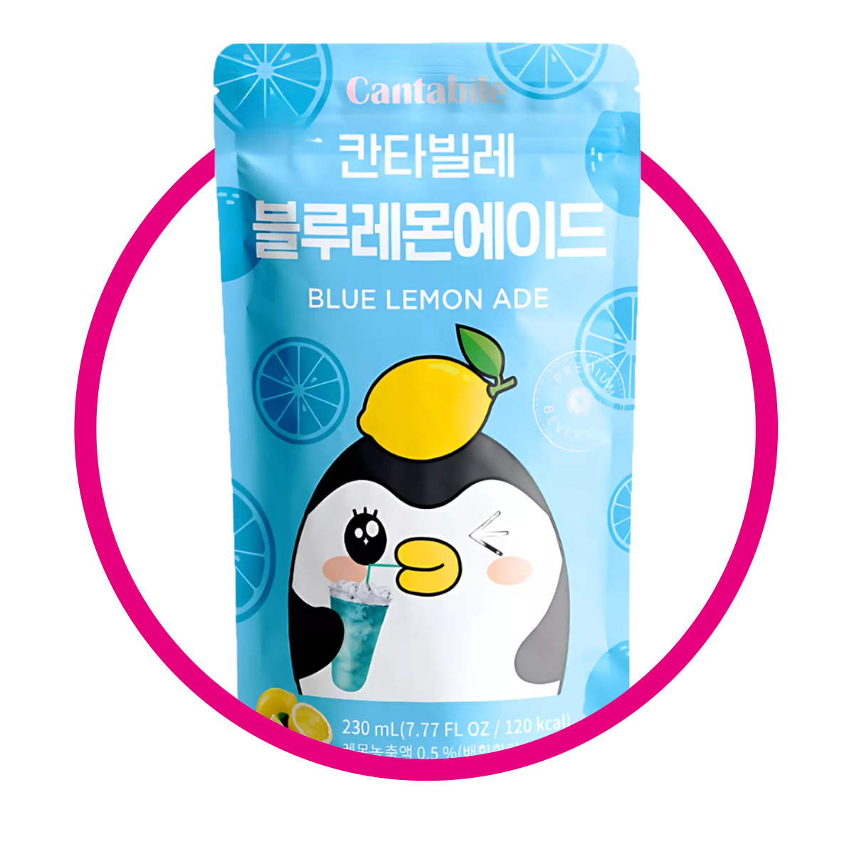 CANTABILE JUICE BLUE LEMON BOLSA 230 ML