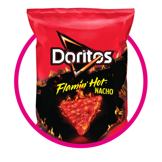 DORITOS FLAMIN HOT NACHO SNACKS BOLSA 262.2GR&