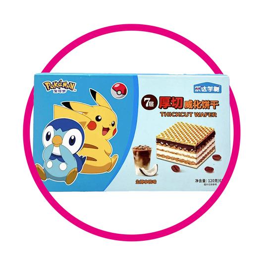 ERDA XUETAN POKEMON WAFER CHOCO AVELLANA COOKIE CAJA $%M