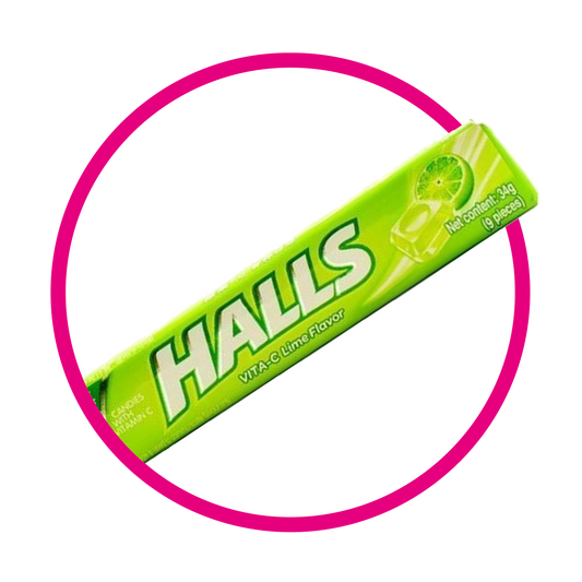 HALLS GREEN LIMON PAQUETE 34GR