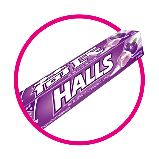 HALLS PURPLE MORA AZUL PAQUETE 34GR