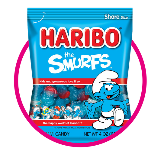 HARIBO THE SMURFS GUMMY BOLSA 113GR