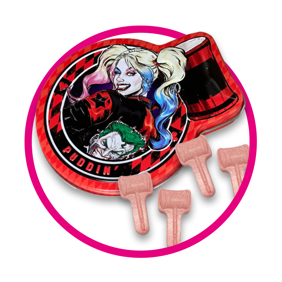 HARLEY QUEEN MAD LOVE SOUR CHERRY PILLBOX PIEZA&