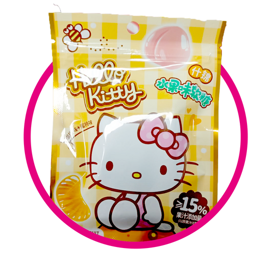 CLASIFICADO HELLO KITTY ORANGE/PEACH GUMMY BOLSA 36GR&