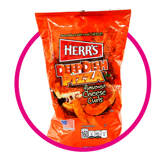 HERR´S CURLS PIZZA SNACKS BOLSA 198GR