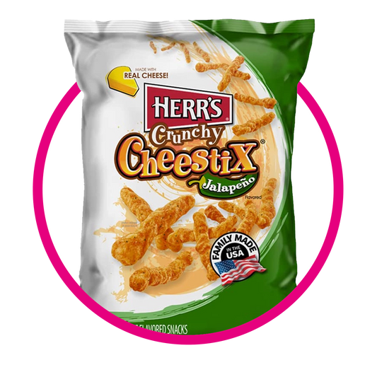HERR´S CRUNCHY CHEESTIX JALAPEÑO SNACKS BOLSA 227GR