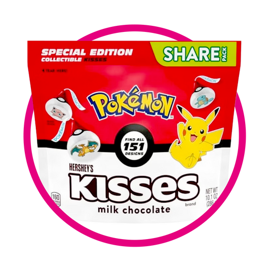 HERSHEYS KISSES POKEMON MILK CHOCOLATE BOLSA 286GR