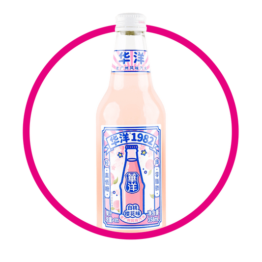 HUAYANG SODA PEACH BOTELLA 358 ML