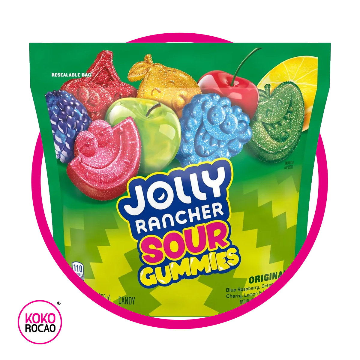 JOLLY RANCHER SOUR GUMMY BOLSA 368G