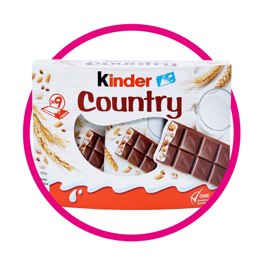 KINDER COUNTRY CHOCOLATE CAJA 211.50GR&