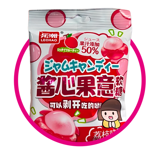 LECHAO LYCHEE GUMMY BOLSA 80GR $%M