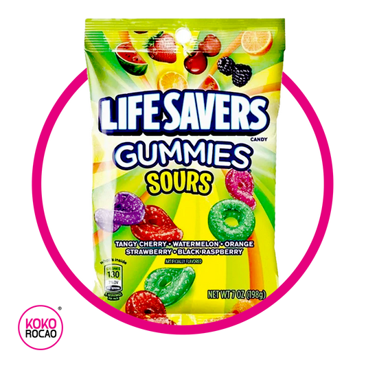 LIFESAVERS SOUR GUMMY BOLSA 198GR
