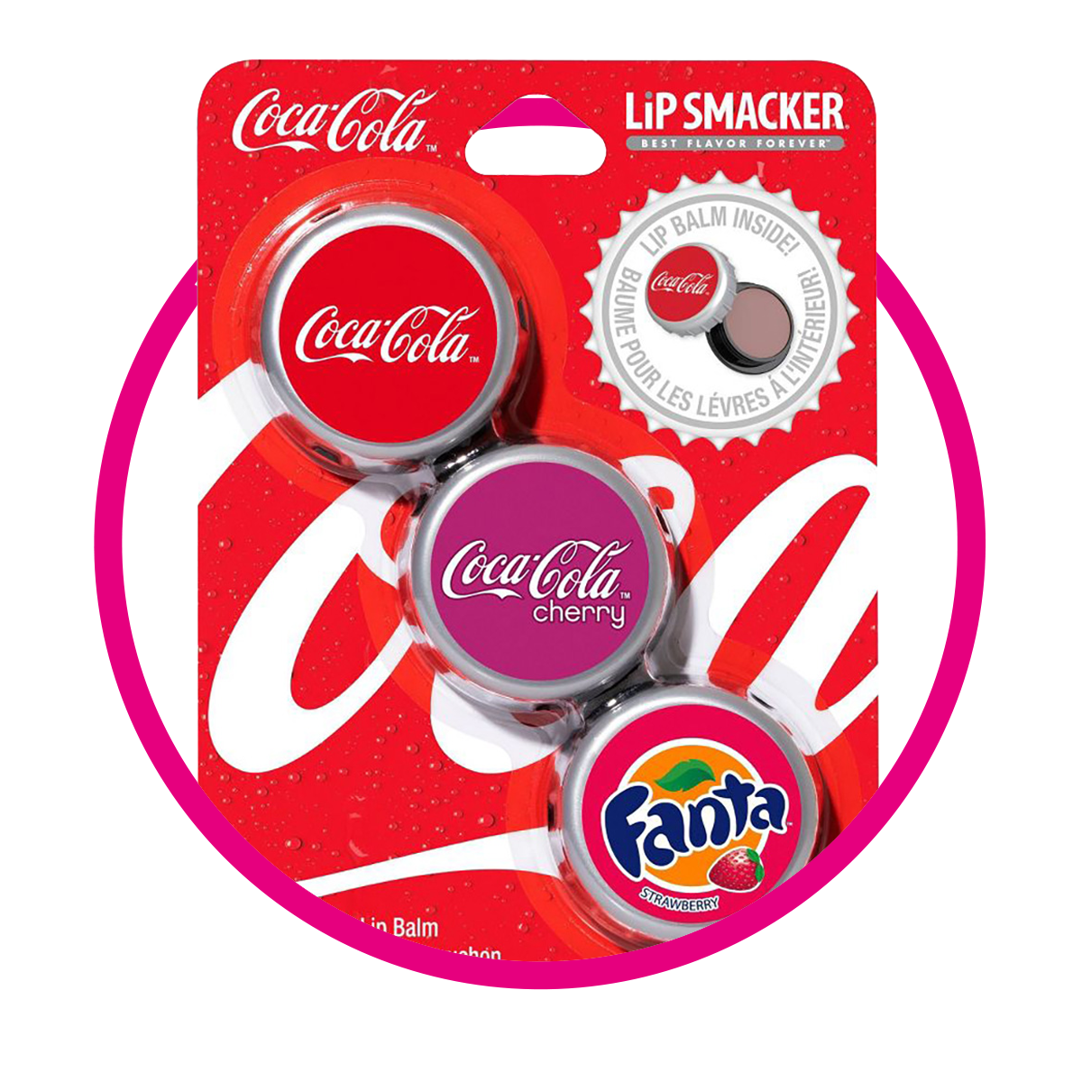 LIP SMACKER COCA COLA TRIO BOTTLE CAP BEAUTY PIEZA