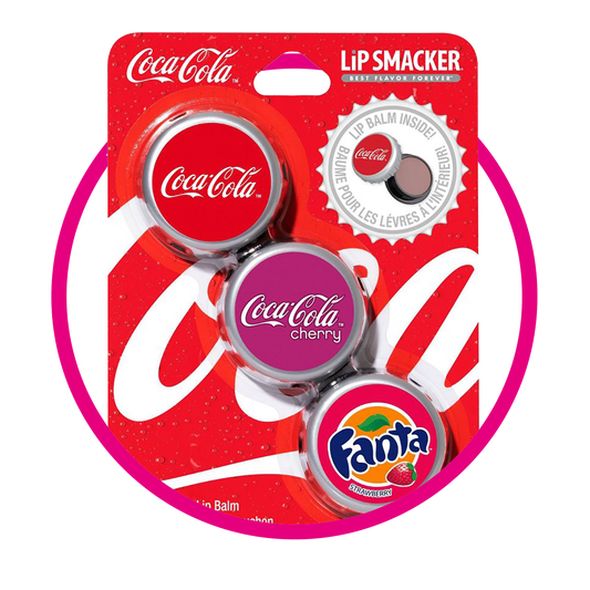LIP SMACKER COCA COLA TRIO BOTTLE CAP BEAUTY PIEZA
